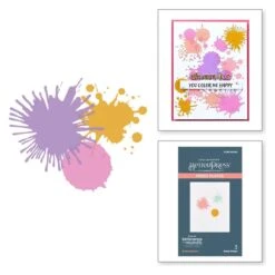 Deluxe Caboodle Bonus - Bold Splatters - Coordinating August 2024 BetterPress Plate Of The Month Club