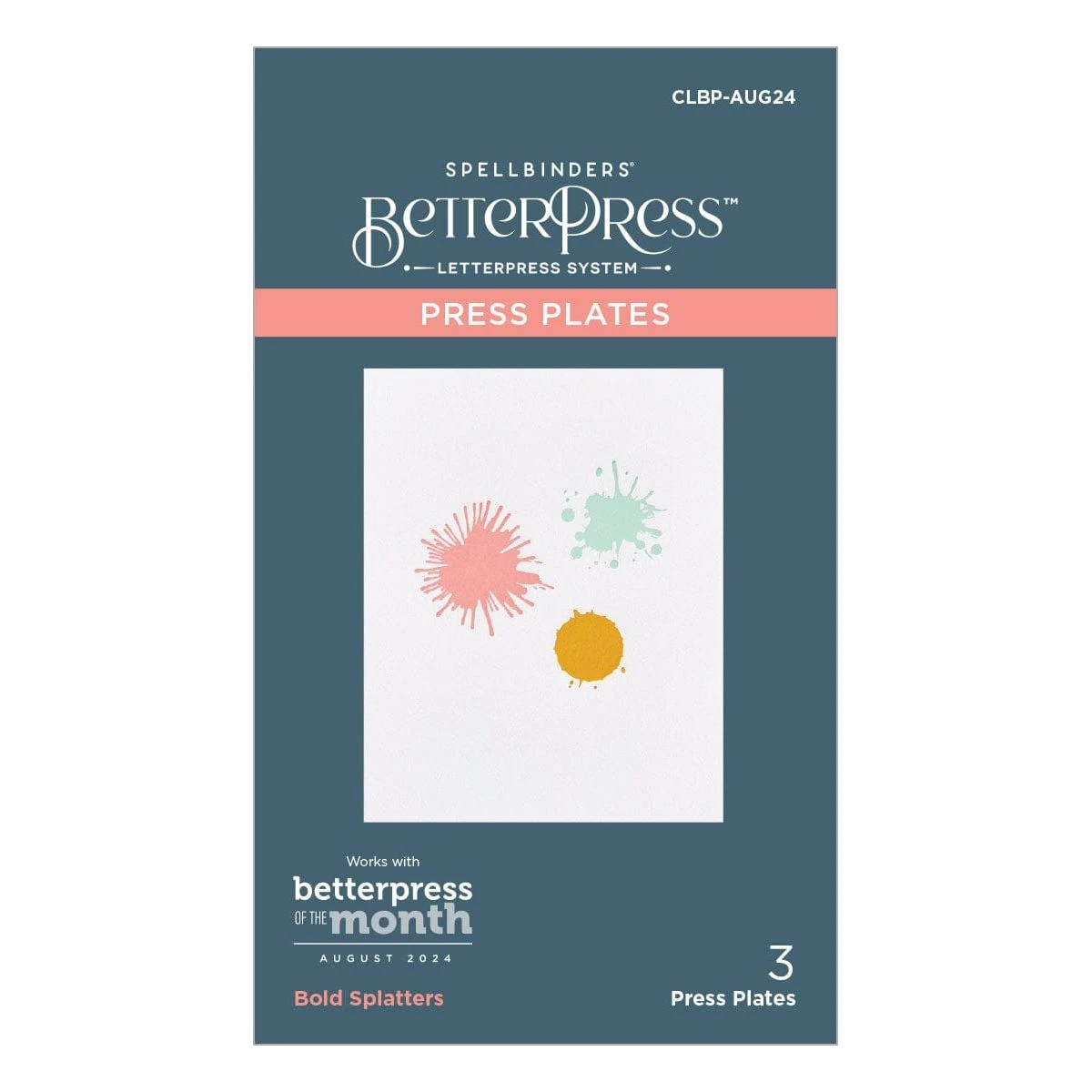 Deluxe Caboodle Bonus - Bold Splatters - Coordinating August 2024 BetterPress Plate Of The Month Club 2 Deluxe Caboodle Bonus - Bold Splatters - Coordinating August 2024 BetterPress Plate Of The Month Club - Image 2