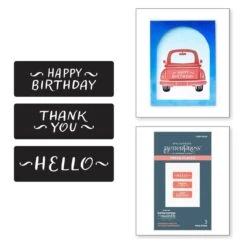 Deluxe Caboodle Bonus - Christmas Haul All Occasion Sentiments - Coordinating July 2024 BetterPress Plate Of The Month Club