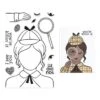Hero Arts Miss Detective Stamp Set From The Case Closed Collection