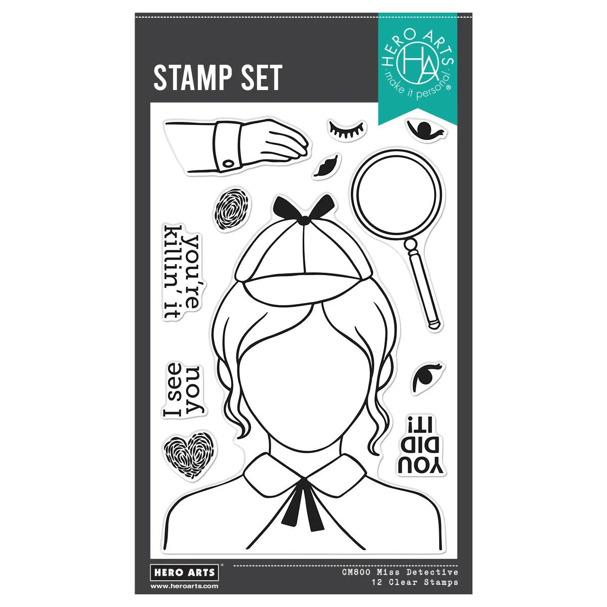 Hero Arts Miss Detective Stamp Set From The Case Closed Collection 7 Hero Arts Miss Detective Stamp Set From The Case Closed Collection - Image 7