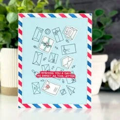 Send & Seal -Clear Stamp Of The Month -Woodland Scenics Shop CSOM APR25 Product 1200x1200 Project 2