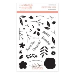 Perfect Floral Bloom - Clear Stamp Of The Month -Woodland Scenics Shop CSOM AUG22 Product 1200x1200 Pac