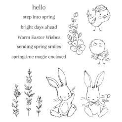 Spring Smiles -Clear Stamp Of The Month -Woodland Scenics Shop CSOM FEB25 Product 1200x1200 Color