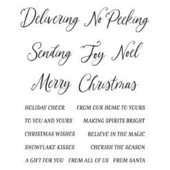 Christmas Magic Sentiments - Clear Stamp Of The Month -Woodland Scenics Shop CSOM JUL24 Product 1200x1200 Color