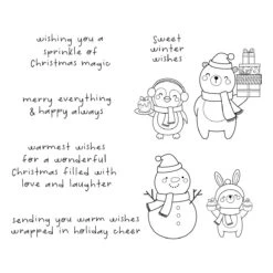 Holiday Besties - Clear Stamp Of The Month -Woodland Scenics Shop CSOM OCT24 Product 1200x1200 Color