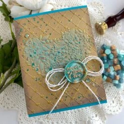 Must-Have Wax Bead Mix Teal From The Sealed By Spellbinders Collection -Woodland Scenics Shop CarrieRhoades TealWaxBeadMix
