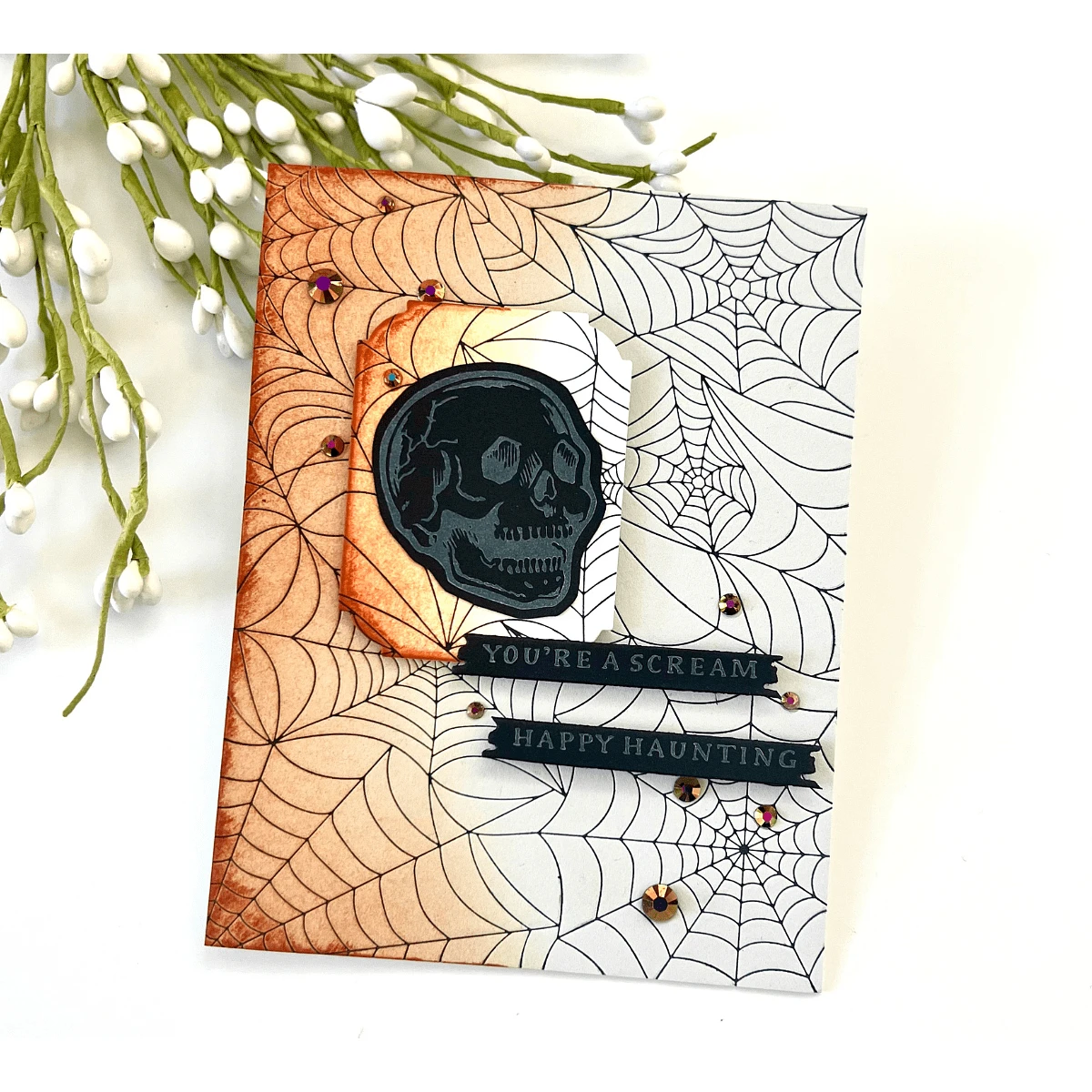 Spider Web Background Press Plate From The Betterpress Halloween Collection 2 Spider Web Background Press Plate From The Betterpress Halloween Collection - Image 2