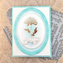 November Chrysanthemum Press Plates From The Florals Through The Year Collection -Woodland Scenics Shop CeciliaHuster FloralsThroughTheYearNovember02