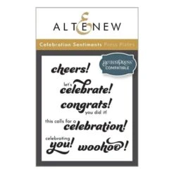 Altenew - Celebration Sentiments Press Plate Set