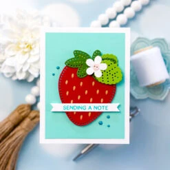 Felt Berry Blossom Etched Dies From The Summer Felt Stitch & Create Collection By Nichol Spohr -Woodland Scenics Shop Charlene Madrid 2025 Summer Felt Stitch Create 2