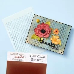 Stampers Anonymous - Wendy Vecchi Stencils For Art - Checkmate