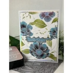 Cosmos Backdrop Press Plate From The Pressed Posies Collection -Woodland Scenics Shop CherylPenner2024BetterpressSpringCosmosBackdrop3