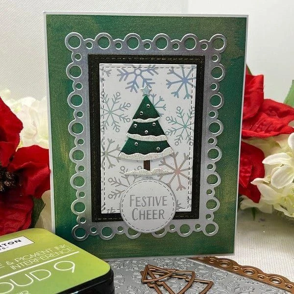 Festive Circle Sentiments Press Plates & Die Set From The Essential Holiday Collection By Lisa Horton 6 Festive Circle Sentiments Press Plates & Die Set From The Essential Holiday Collection By Lisa Horton - Image 6