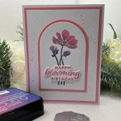 October Cosmos Press Plates From The Florals Through The Year Collection -Woodland Scenics Shop CherylPenner2024FloralsthroughtheYearCosmosInterferenceKissing