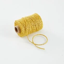 Vivant - Lurex Ocre/Kurkuma Cotton Cord -54.68 Yards -Woodland Scenics Shop CottonTwineOcre