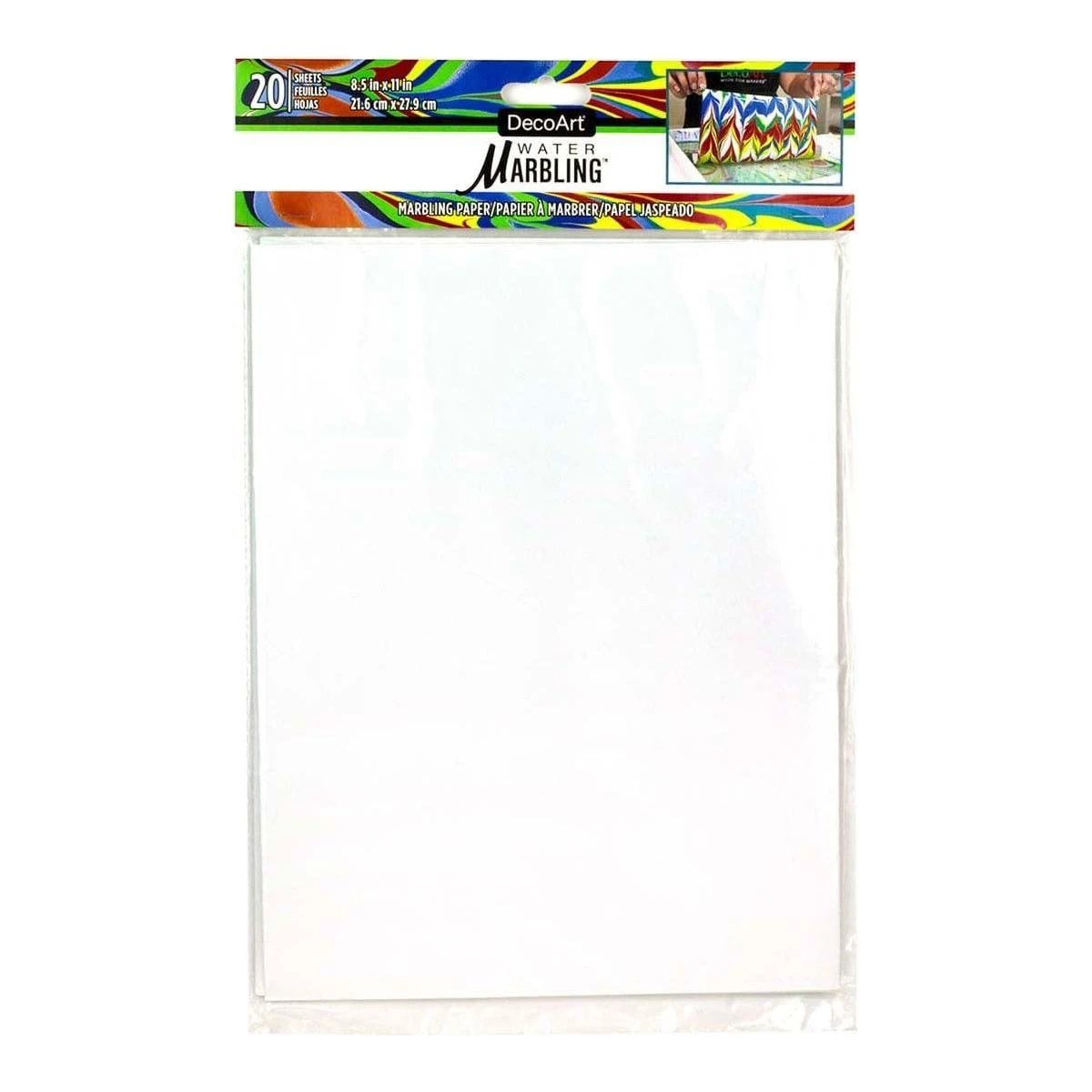 DecoArt - Water Marbling Paper 20pc 1 DecoArt - Water Marbling Paper 20pc