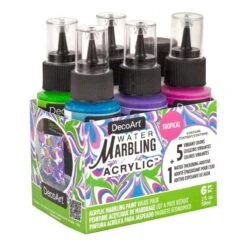 DecoArt - Tropical Waters Water Marbling Acrylic Paint Set