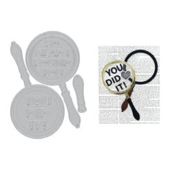 Hero Arts Magnifying Glass Die Set From The Case Closed Collection