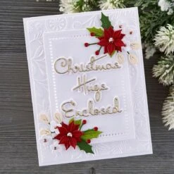Outlined Christmas Sentiments - Small Die Of The Month -Woodland Scenics Shop DOM OCT22 Product 1200x1200 Project 2