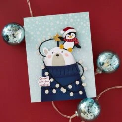 Festive Friends - Small Die Of The Month -Woodland Scenics Shop DOM OCT24 Product 1200x1200 Project 4