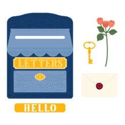 Lock & Key Mailbox -Large Die Of The Month -Woodland Scenics Shop DOML APR25 Product 1200x1200 Color