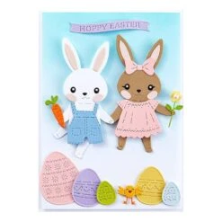 Dancin' Hoppy Bunnies Everywhere -Large Die Of The Month -Woodland Scenics Shop DOML FEB25 Product 1200x1200 Project 1