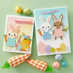 Dancin' Hoppy Bunnies Everywhere -Large Die Of The Month -Woodland Scenics Shop DOML FEB25 Product 1200x1200 Project 6