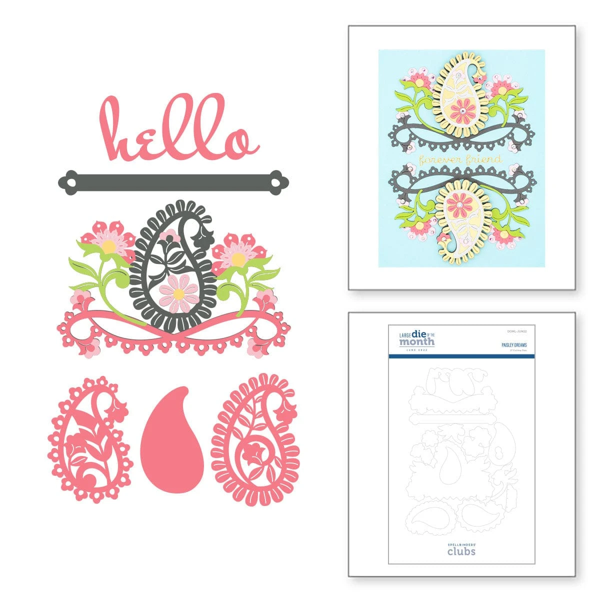 Paisley Dreams - Large Die Of The Month 1 Paisley Dreams - Large Die Of The Month