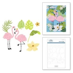 Grand Tropical Flamingos - Large Die Of The Month