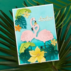 Grand Tropical Flamingos - Large Die Of The Month -Woodland Scenics Shop DOML MAY24 Product 1200x1200 Project 2