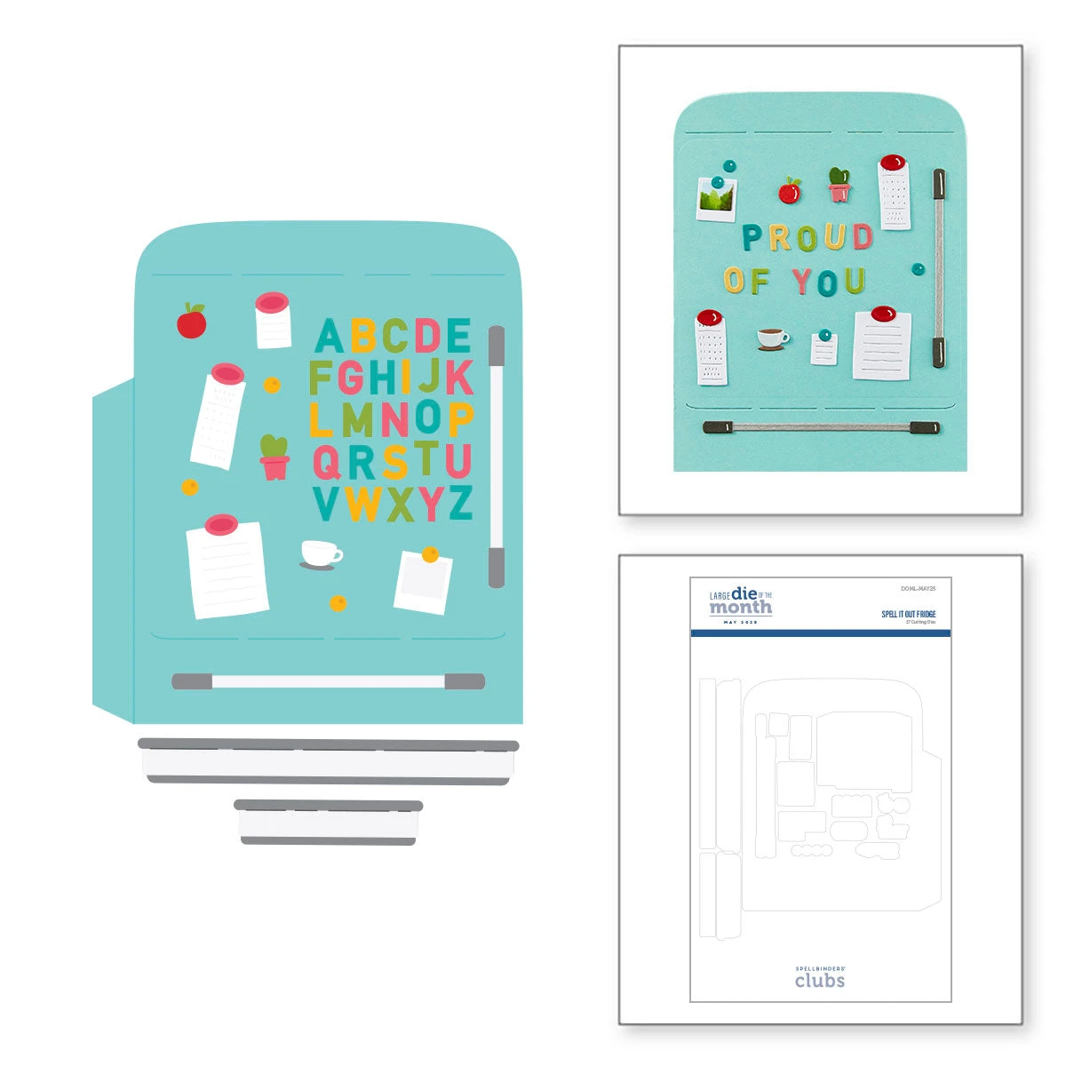 Spell It Out Fridge -Large Die Of The Month 1 Spell It Out Fridge -Large Die Of The Month