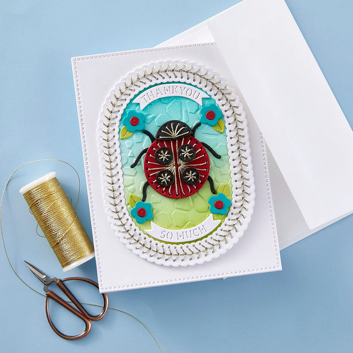 Stitched Ladybug - Stitching Die Of The Month 4 Stitched Ladybug - Stitching Die Of The Month - Image 4