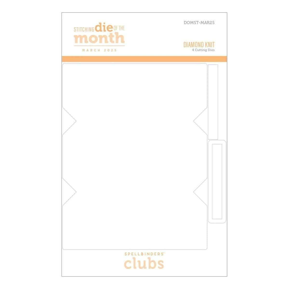Diamond Knit -Stitching Die Of The Month 12 Diamond Knit -Stitching Die Of The Month - Image 12