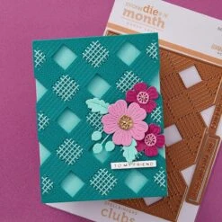 Diamond Knit -Stitching Die Of The Month 19 Diamond Knit -Stitching Die Of The Month -Woodland Scenics Shop DOMST MAR25 Product 1200x1200 Project 4 a86035d8 1f04 4721 8b2f 986a9121244e