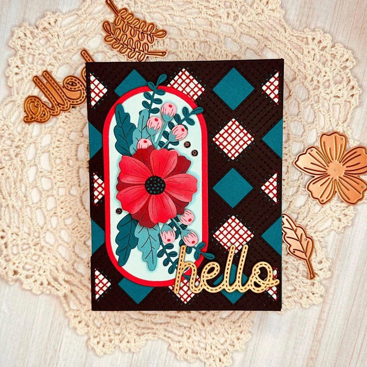 Diamond Knit -Stitching Die Of The Month 9 Diamond Knit -Stitching Die Of The Month - Image 9