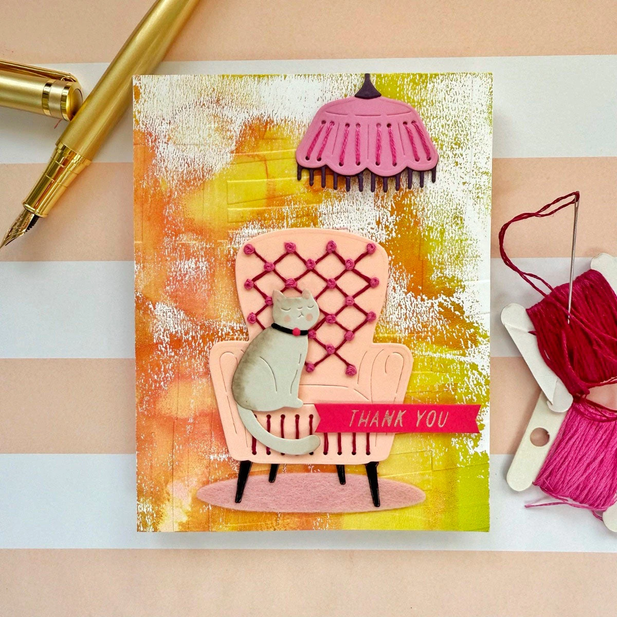 Stitched Study Nook -Stitching Die Of The Month 11 Stitched Study Nook -Stitching Die Of The Month - Image 11