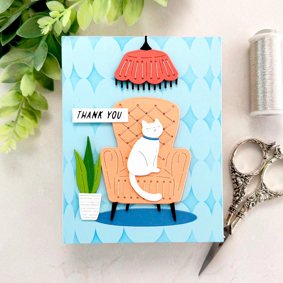 Stitched Study Nook -Stitching Die Of The Month 7 Stitched Study Nook -Stitching Die Of The Month - Image 7