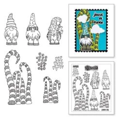 Royal Acme No Place Like Gnome Cling Stamps By Dyan Reaveley