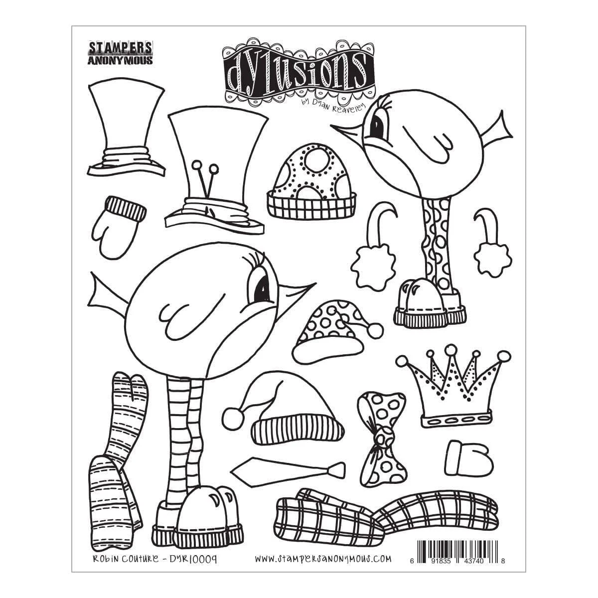 Royal Acme Robin Couture Cling Stamps By Dyan Reaveley 5 Royal Acme Robin Couture Cling Stamps By Dyan Reaveley - Image 5