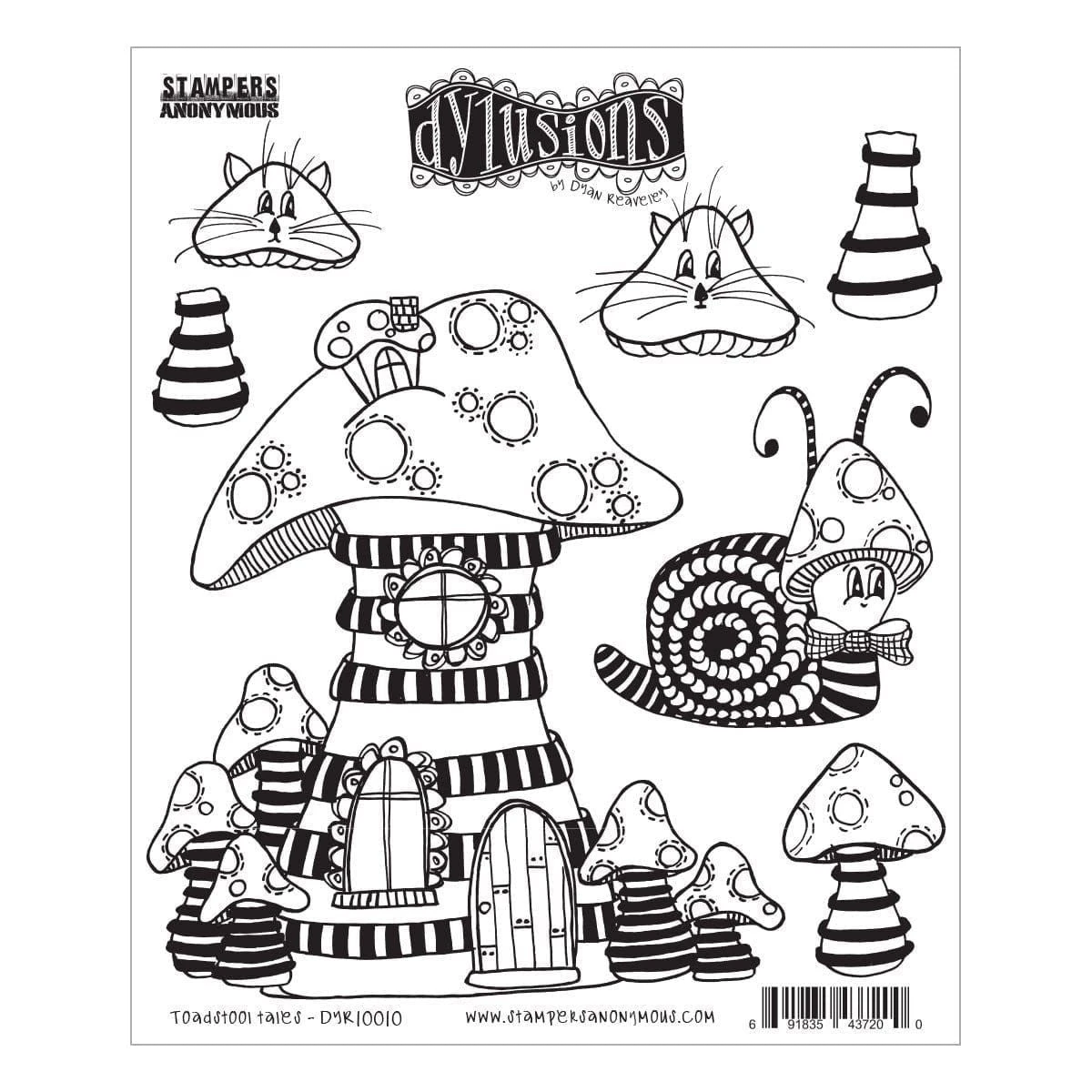 Royal Acme Toadstool Tales Cling Stamps By Dyan Reaveley 6 Royal Acme Toadstool Tales Cling Stamps By Dyan Reaveley - Image 6