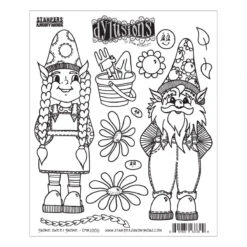 Royal Acme Gnome Sweet Gnome Cling Stamps By Dyan Reaveley -Woodland Scenics Shop DYR 10011 Dyan Reaveley Coordinating Dies Gnome Sweet Gnome Pac 79234adb 4aaa 4f72 97ab e977715d3237