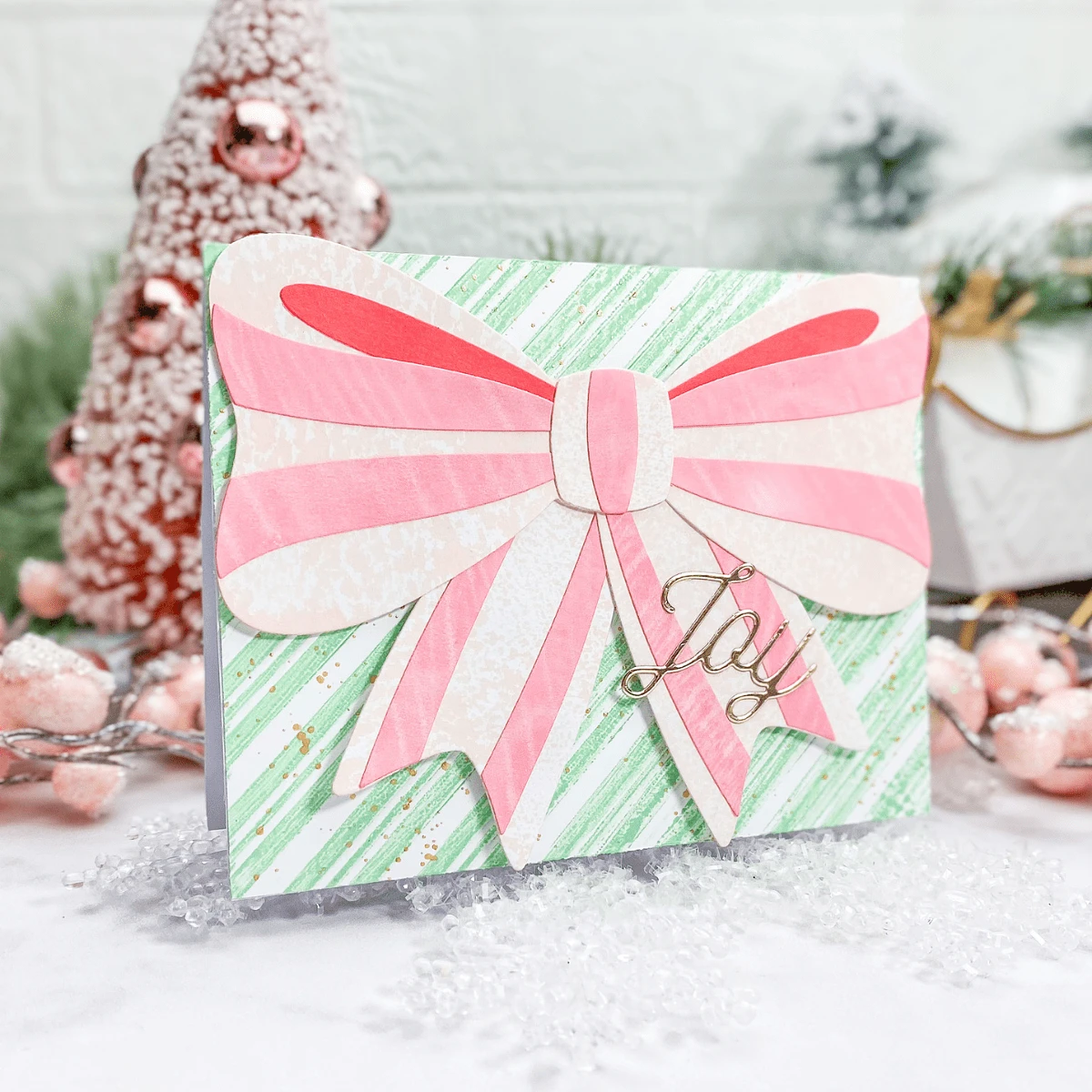 Peppermint Stripes Embossing Folder From The Merry & Bright Collection 2 Peppermint Stripes Embossing Folder From The Merry & Bright Collection - Image 2