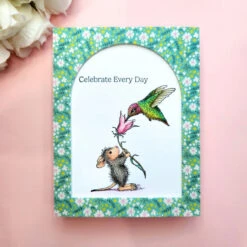 Sweet Nectar Cling Rubber Stamp Set From The House-Mouse Rare Bloom Collection -Woodland Scenics Shop Deborah Hellman 2025 HouseMouseRareBloom 4a