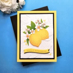 Lemon Fresco 3D Embossing Folder From The La Dolce Vita Collection -Woodland Scenics Shop Deborah Hellman June25 LaDolceVita 05f3d496 de35 4bd1 9856 996615caecc6
