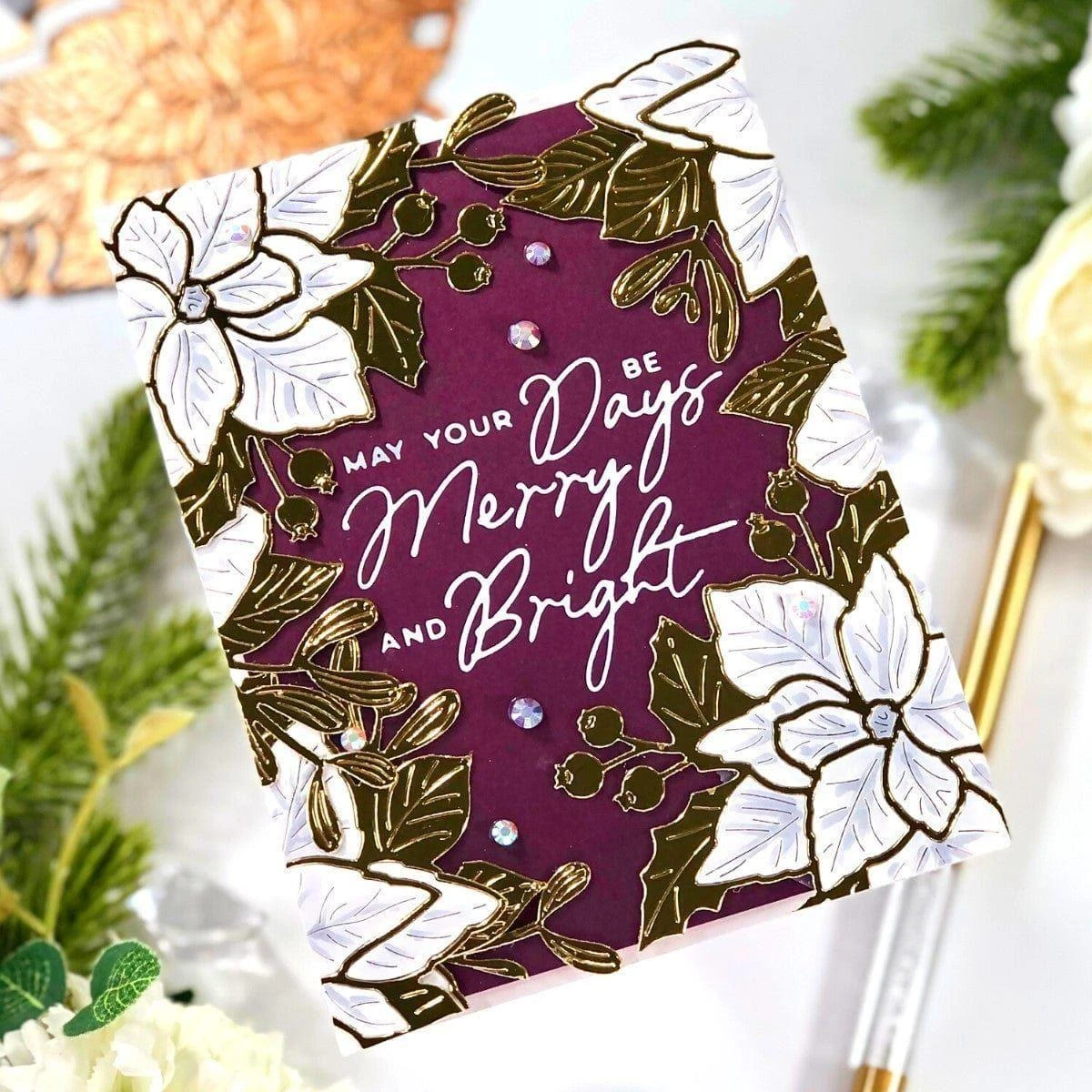 A Merry Little Christmas Sentiments Glimmer Hot Foil Plate & Die Set From The De-Light-Ful Christmas Collection By Yana Smakula 7 A Merry Little Christmas Sentiments Glimmer Hot Foil Plate & Die Set From The De-Light-Ful Christmas Collection By Yana Smakula - Image 7