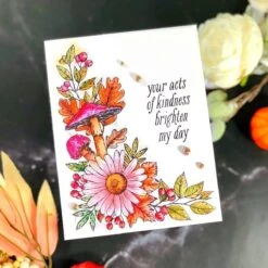 Autumn Floral Corner Press Plate & Die Set From The BetterPress Autumn Collection -Woodland Scenics Shop DeepaRobbins 2023 BetterPressFallHalloween5