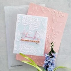 Beautiful Blooms 3D Embossing Folder -Woodland Scenics Shop E3D 026 3D Embossing Folders Spellbinders Beautiful Blooms Lifestyle 2 09332