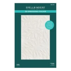 Leafy 3D Embossing Folder -Woodland Scenics Shop E3D 030 3D Embossing Folders Spellbinders Leafy Pac 54339