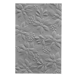 Scenic Poinsettias 3D Embossing Folder -Woodland Scenics Shop E3D 038 Christmas 3D Embossing Folders Scenic Poinsettias Color